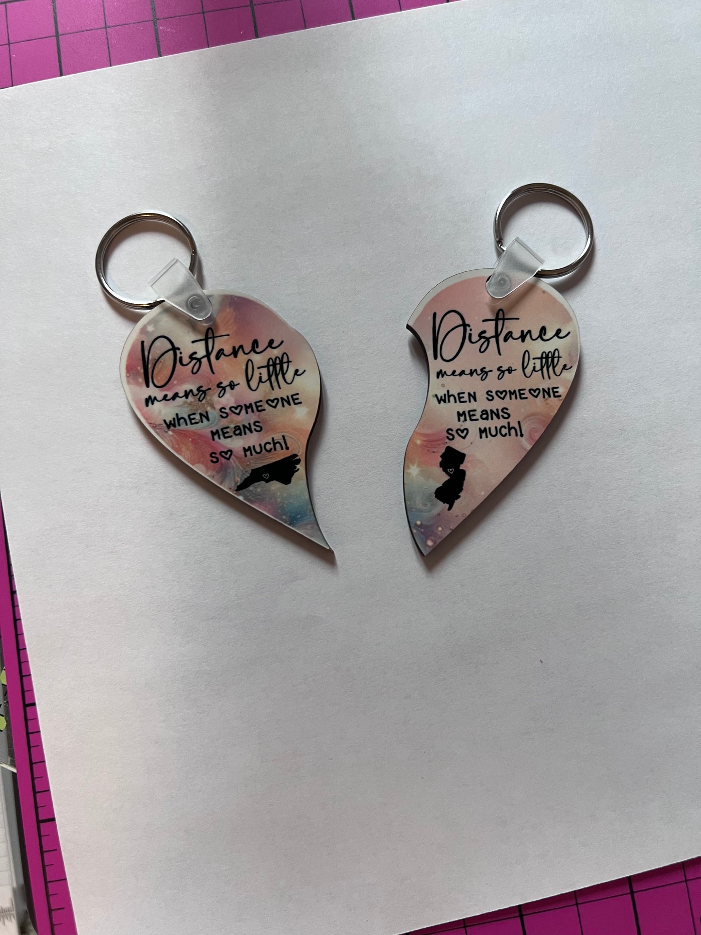 Half of My Heart Keychain