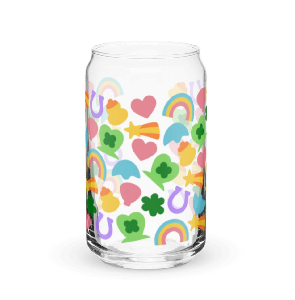 Custom 16 oz Can Style Glass Clear or Frosted