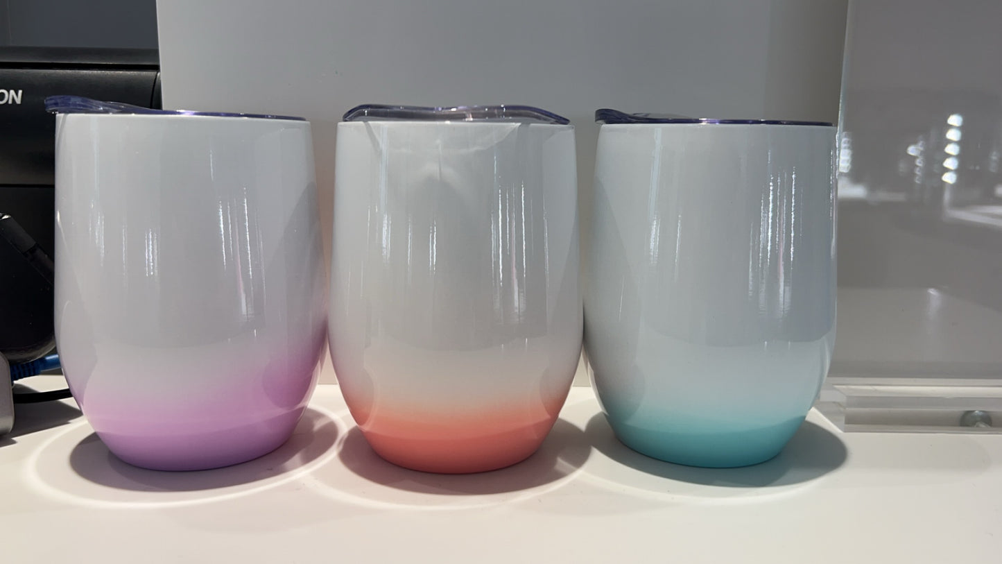 Custom Pastel Stemless Wine Tumbler