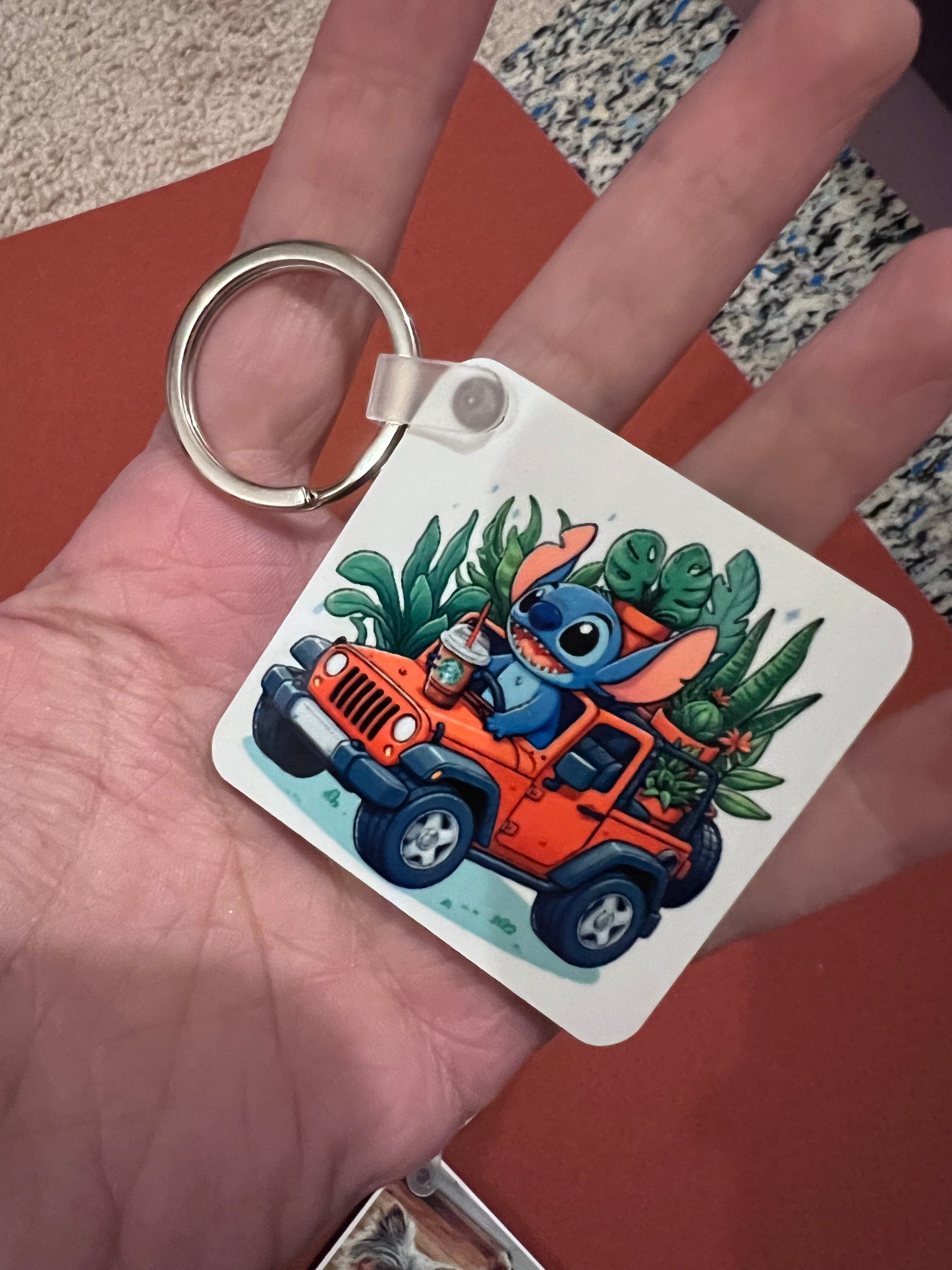 Custom Square Keychain