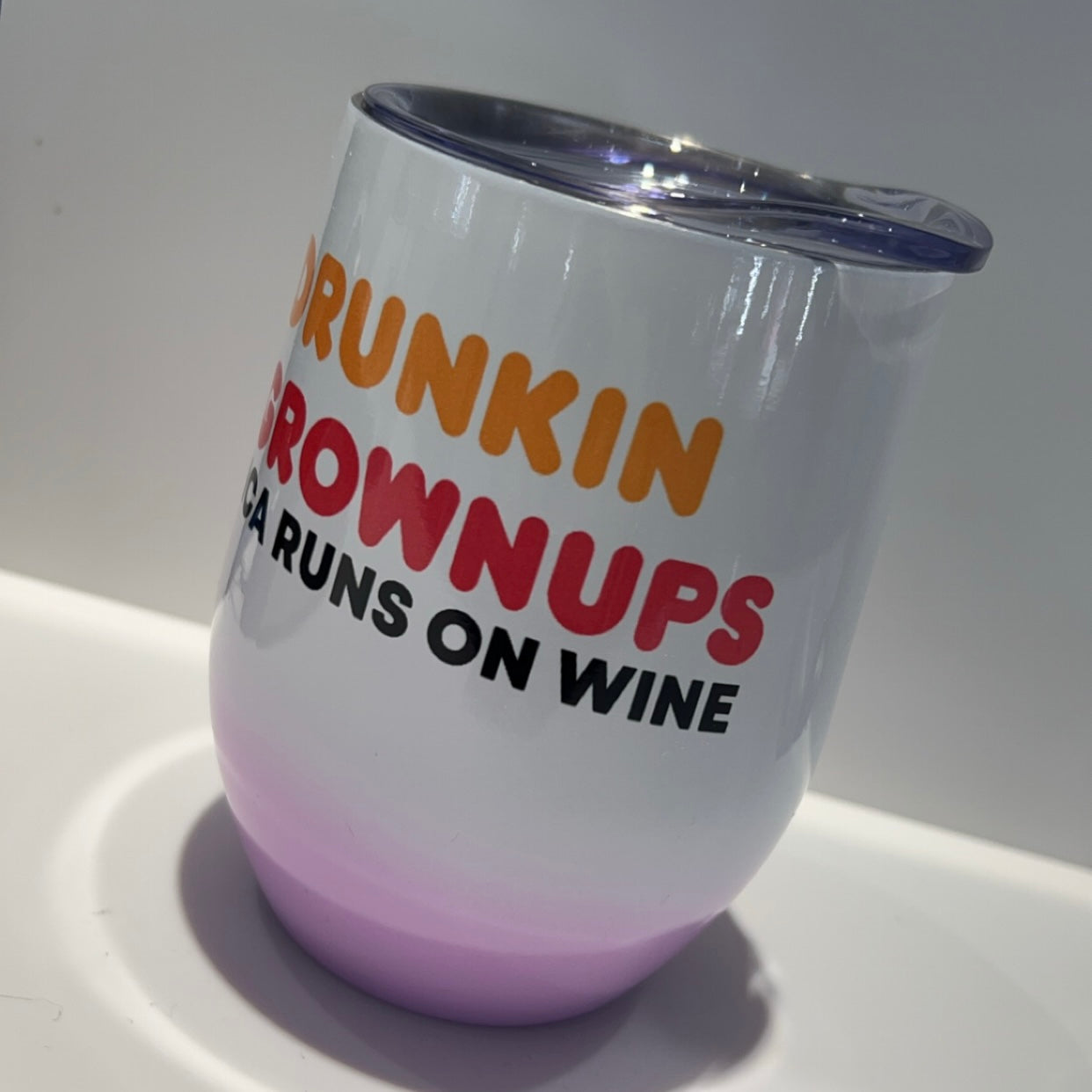 Custom Pastel Stemless Wine Tumbler