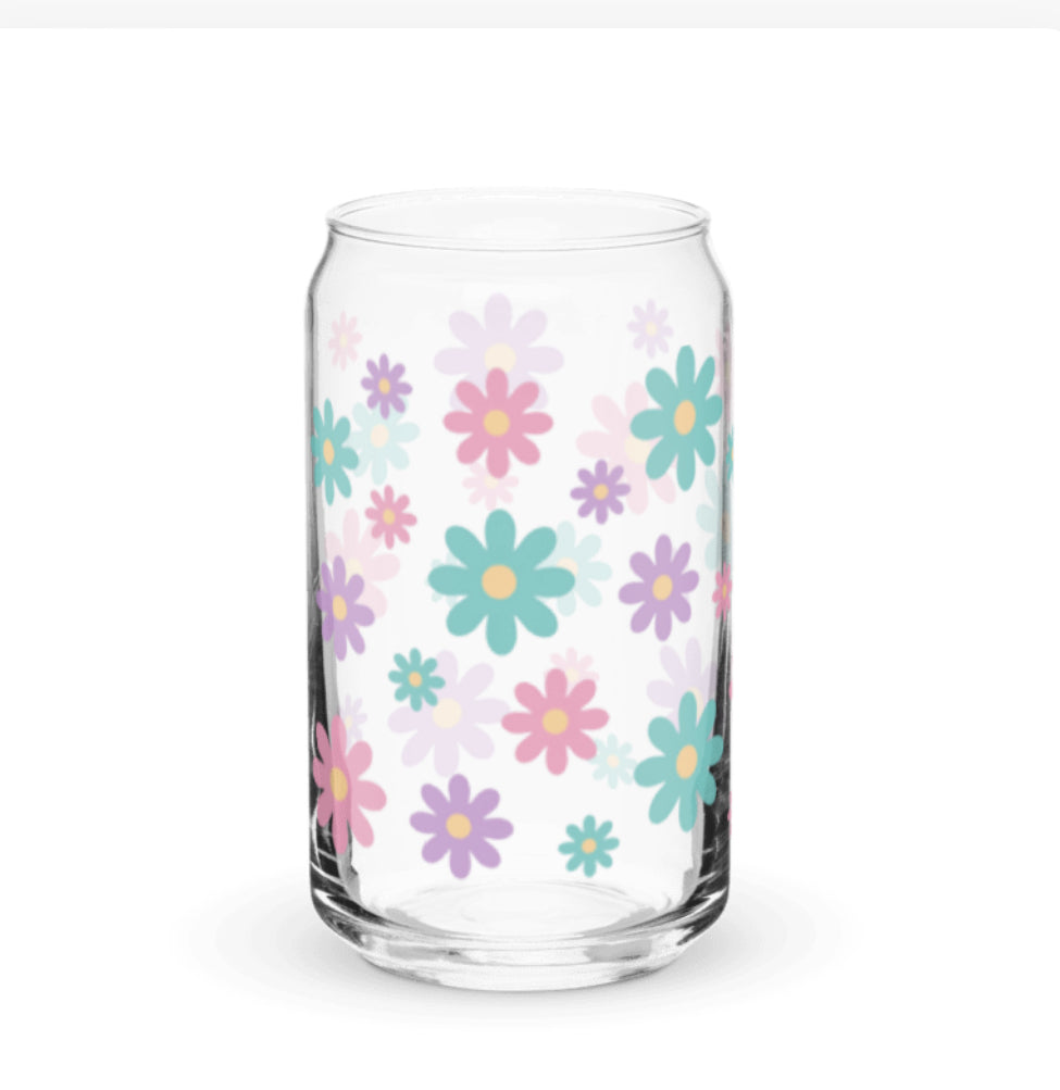 Custom 16 oz Can Style Glass Clear or Frosted