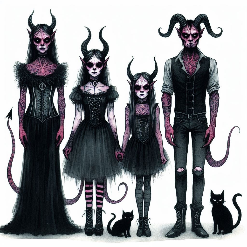 Custom Horror Family Portrait