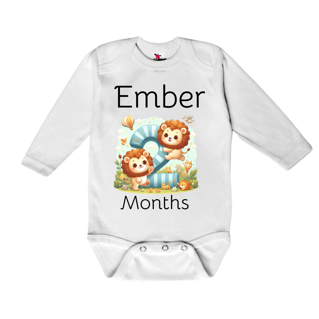 Custom Baby Long Sleeve Onesie