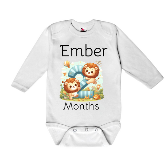 Custom Baby Long Sleeve Onesie