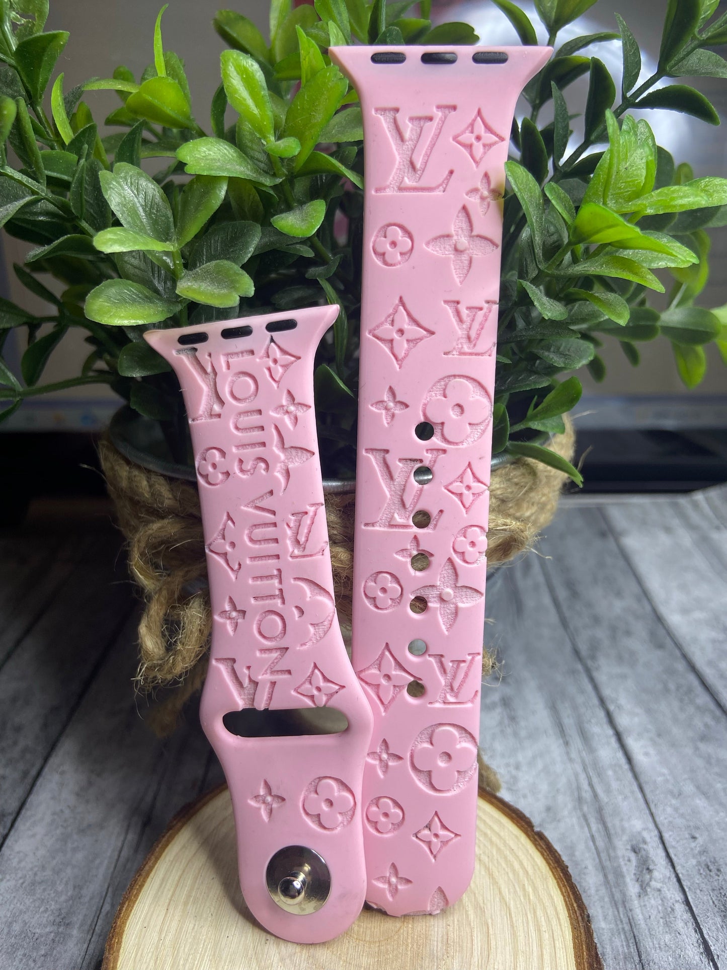 Engraved Silicone Apple Watch Band