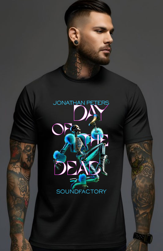 Black 100% Cotton Sound Factory Day of the Dead T-Shirt