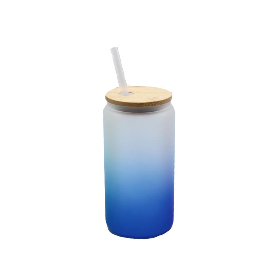 25 oz Frosted Colorful Glass