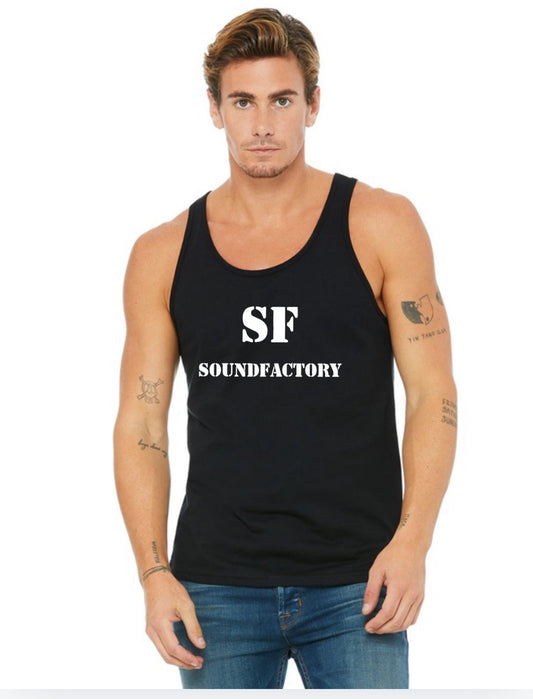 Black 100% Cotton Sound Factory Logo Tank