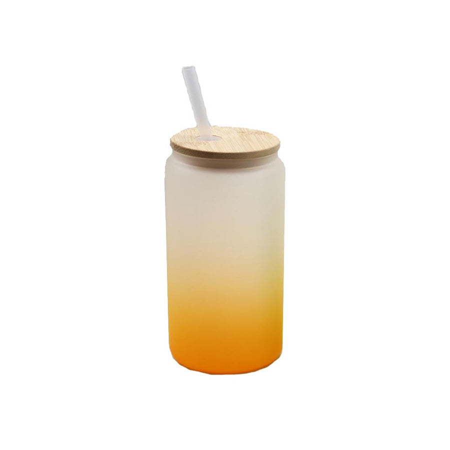 25 oz Frosted Colorful Glass