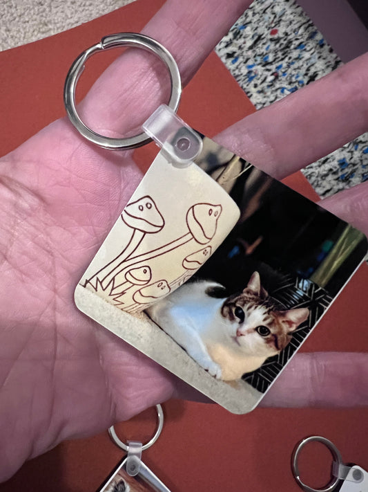 Custom Square Keychain