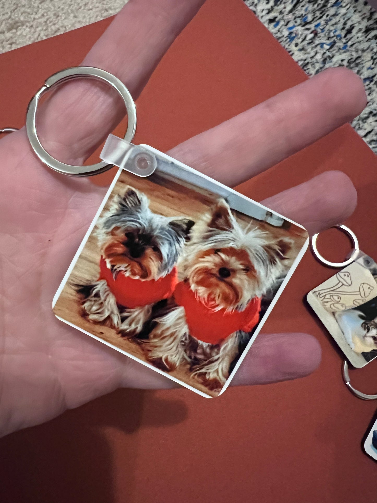 Custom Square Keychain