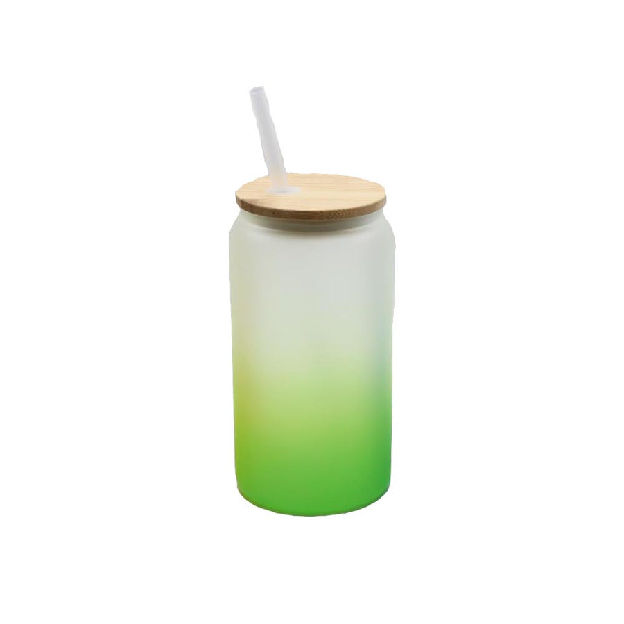 25 oz Frosted Colorful Glass