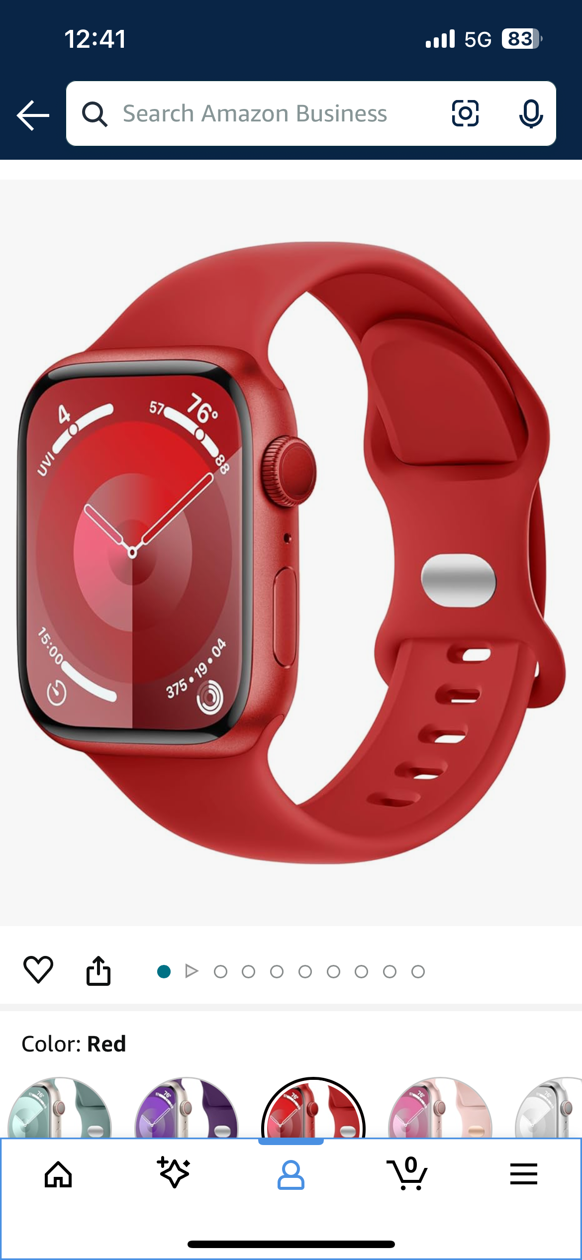 Engraved Silicone Apple Watch Band