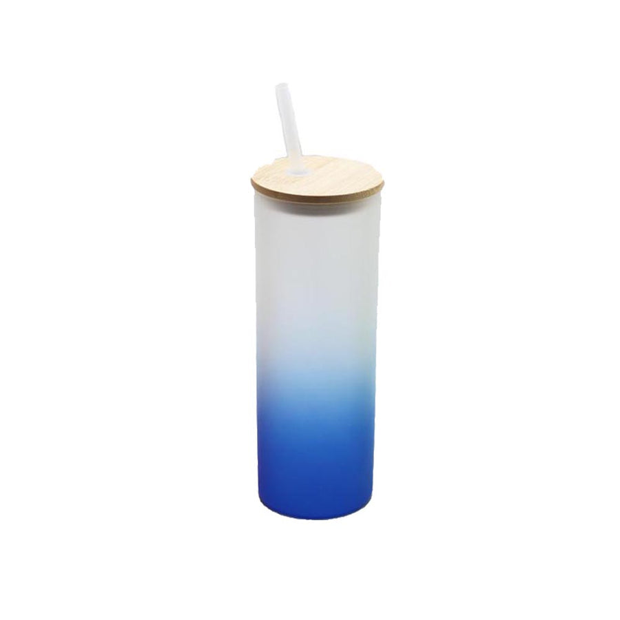 25 oz Frosted Colorful Glass