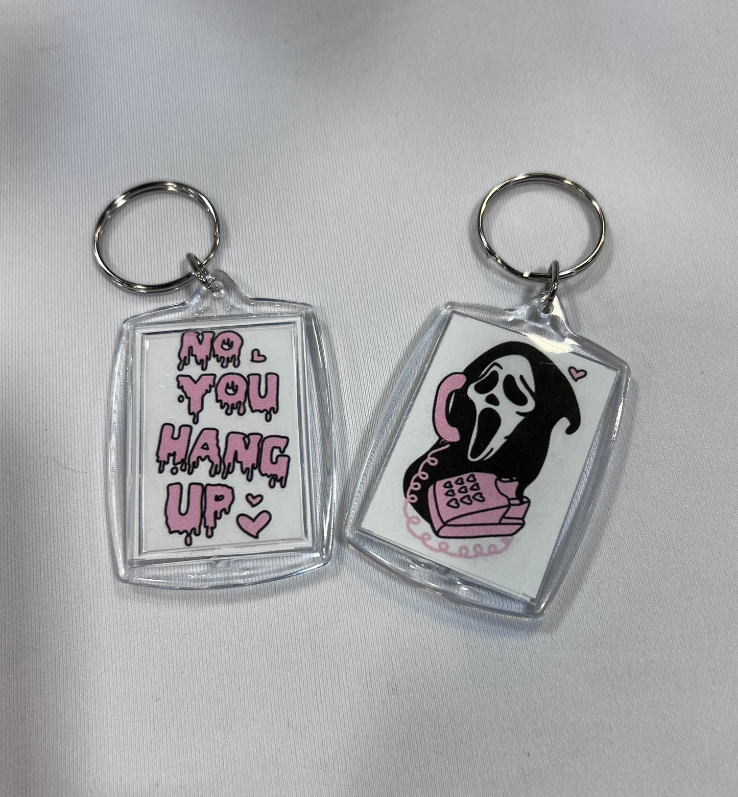 Ghostface Call Me NFC Contact Keychain