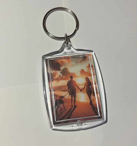 Couples Song Link Keychain