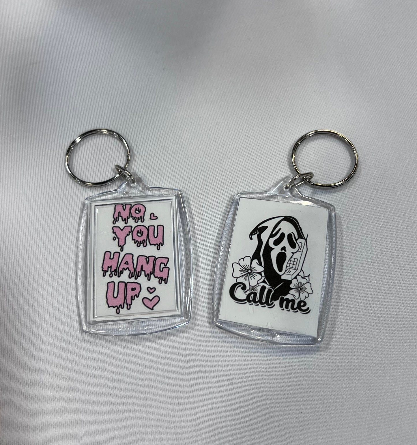 Ghostface Call Me NFC Contact Keychain