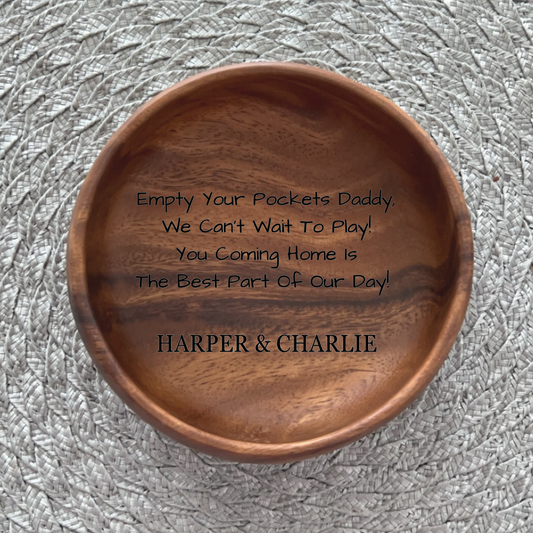 Father’s Day Engraved Catch-All Dish