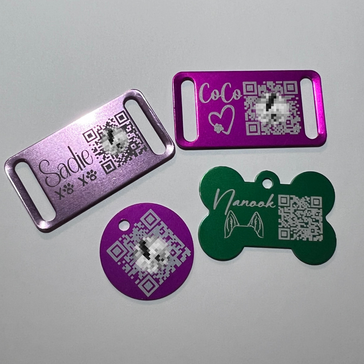 Custom Pet QR ID Tag