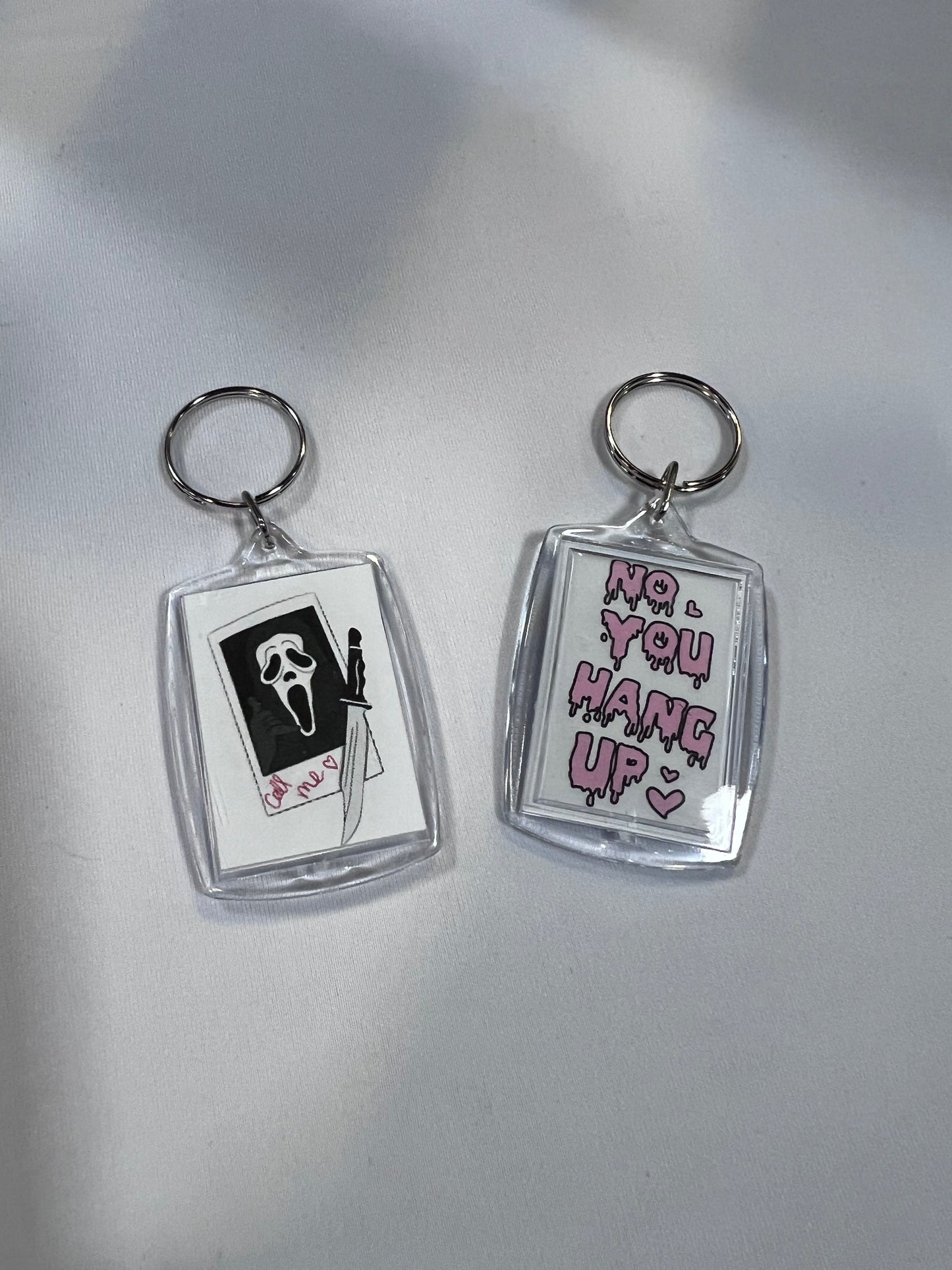 Ghostface Call Me NFC Contact Keychain