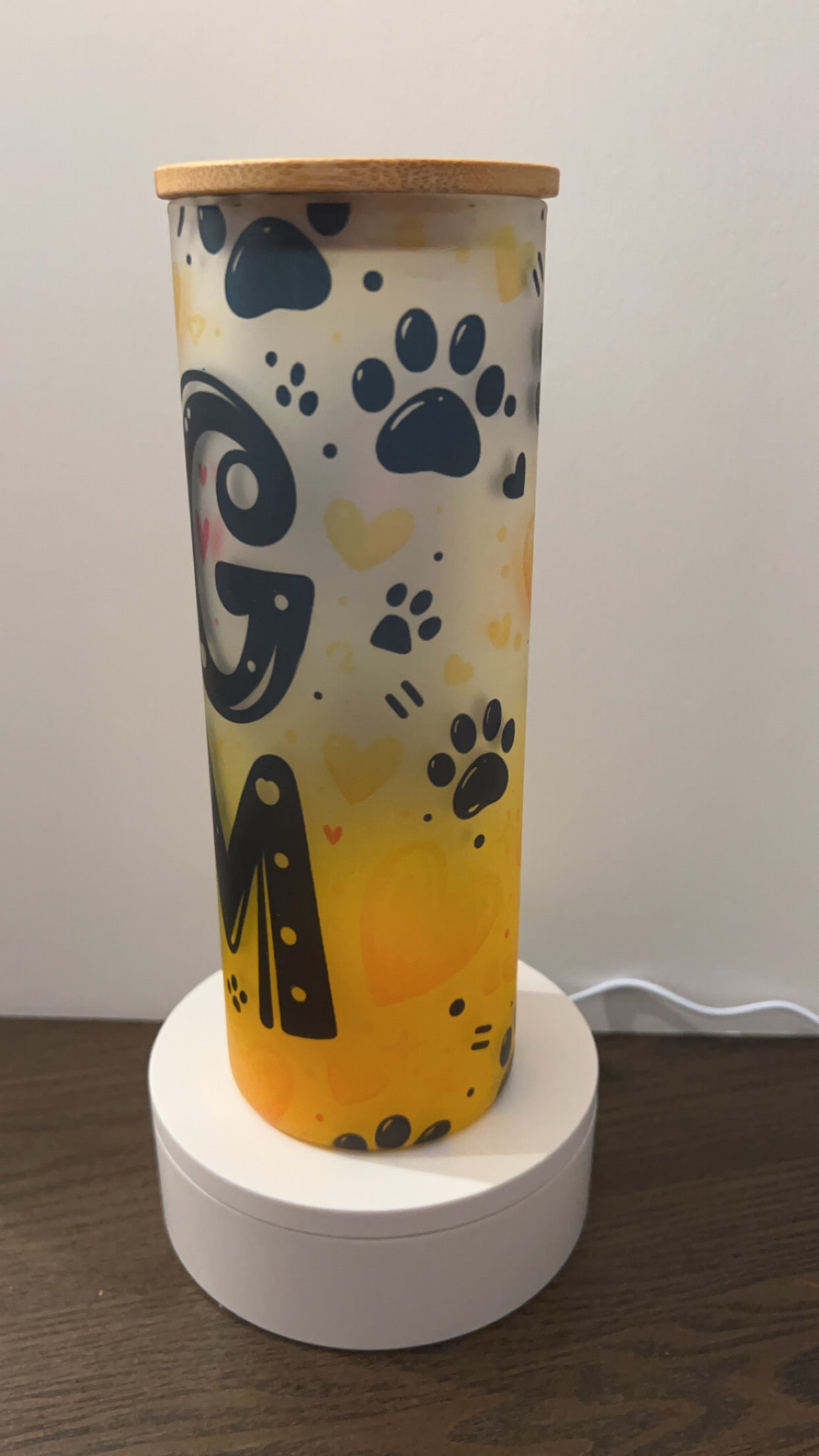 25 oz Frosted Colorful Glass